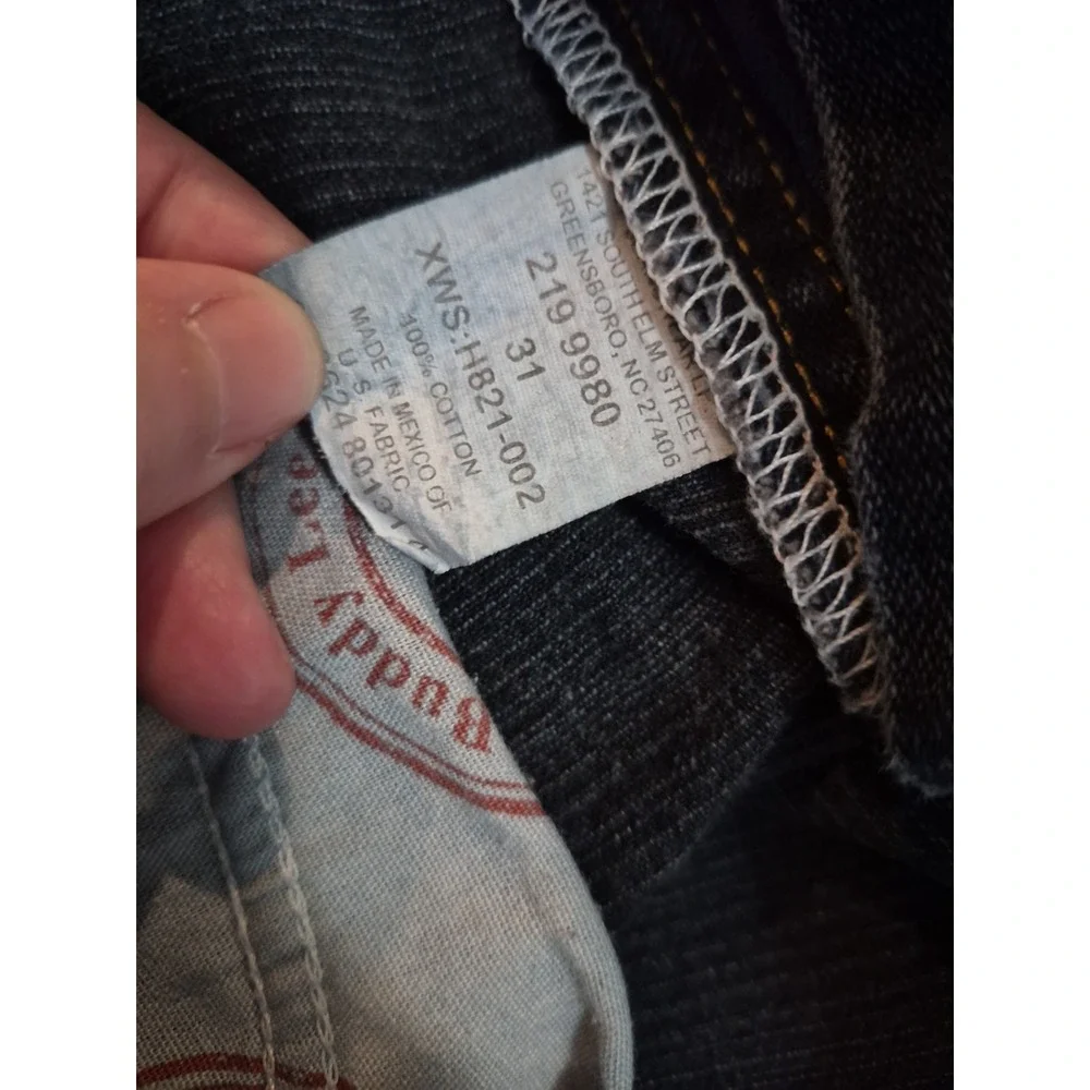 Vtg Lee Dungarees "Buddy Lee Approved" Denim Blue Jean Shorts Size 31 x 12 - Picture 8 of 9